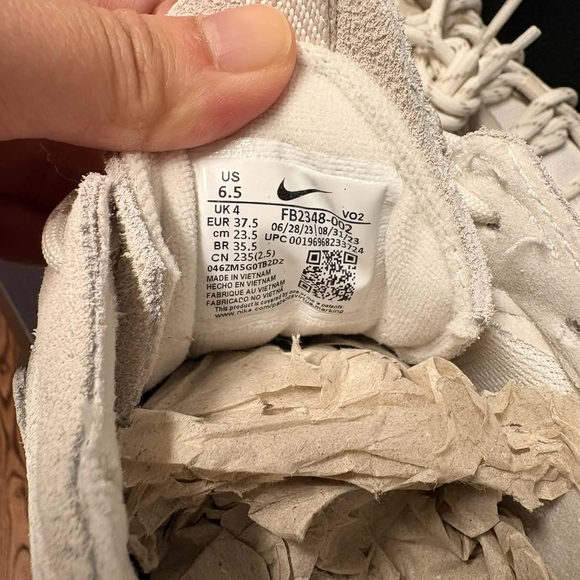 Nike Air Force 1 WILD Beige Sneakers - Picture 5 of 6